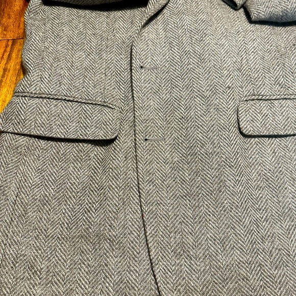 Haggar-Men’s Blazer Gray wool size 42L great condition, inside pocket. - Picture 1 of 9